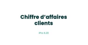 12. Statistiques - Chiffre d'affaires clients