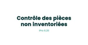 13. Stock - Contrôle des pièces non inventoriées