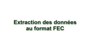 C5. EXTRACTION DES DONNEES AU FORMAT FEC