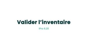 13. Stock - Valider l'inventaire